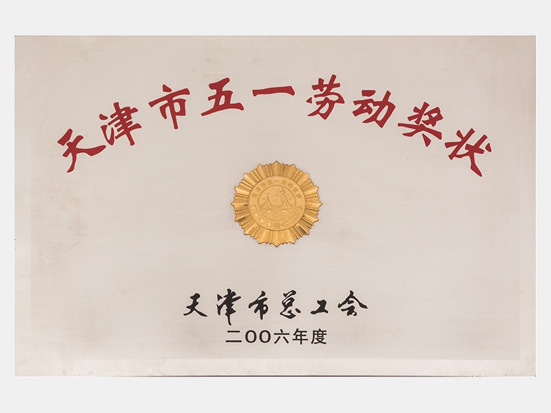 天津市五一勞動獎狀